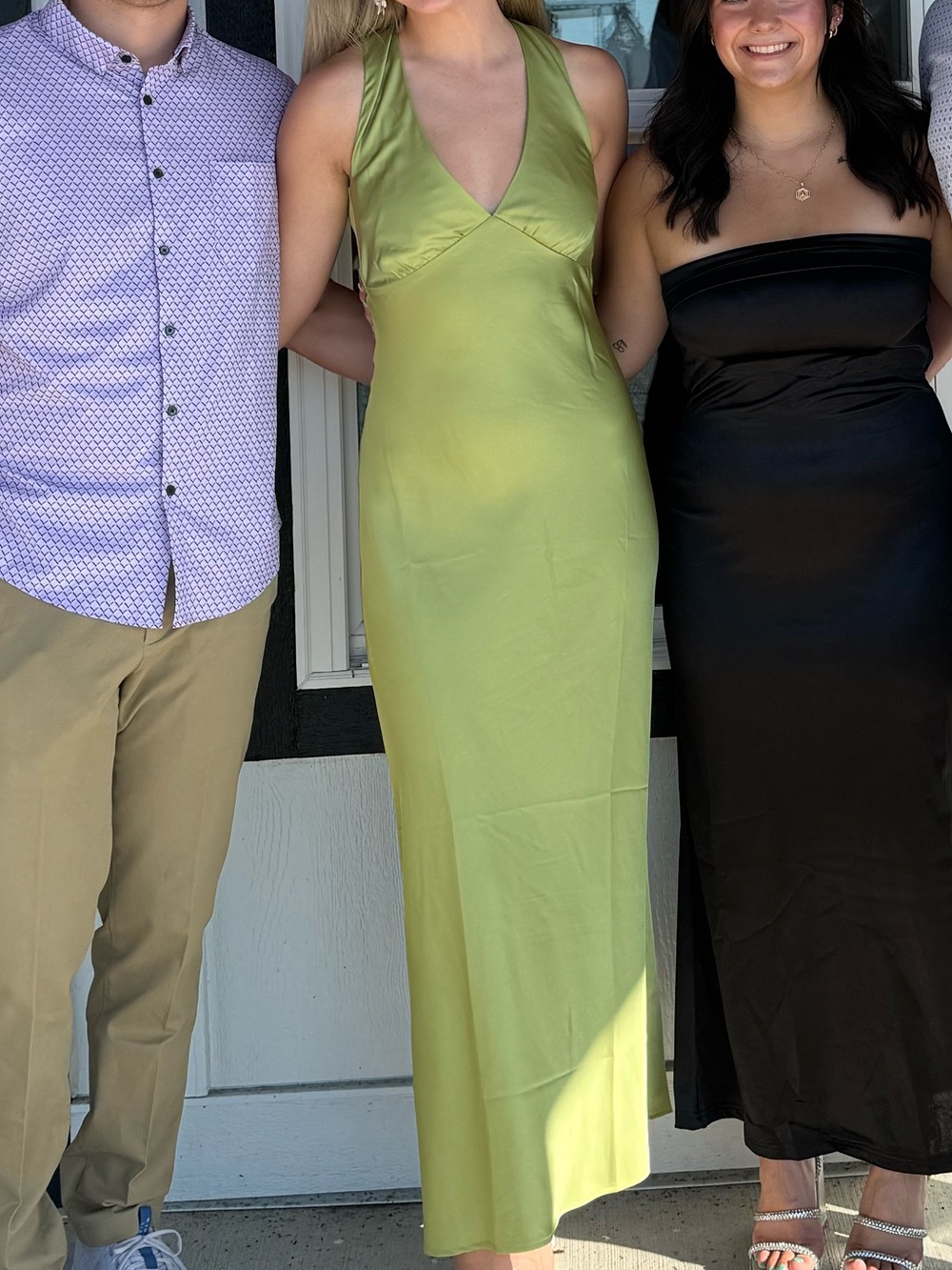 Abercrombie & Fitch Olive Green Halter Maxi Dress